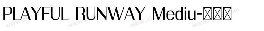 PLAYFUL RUNWAY Mediu字体转换 PLAYFUL RUNWAY Mediu字体转换